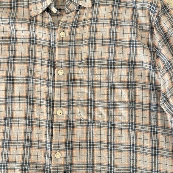 Abercombie&Fitch Men’s Blue Plaid Button Flannel Shirt in Size Medium - Picture 4 of 7
